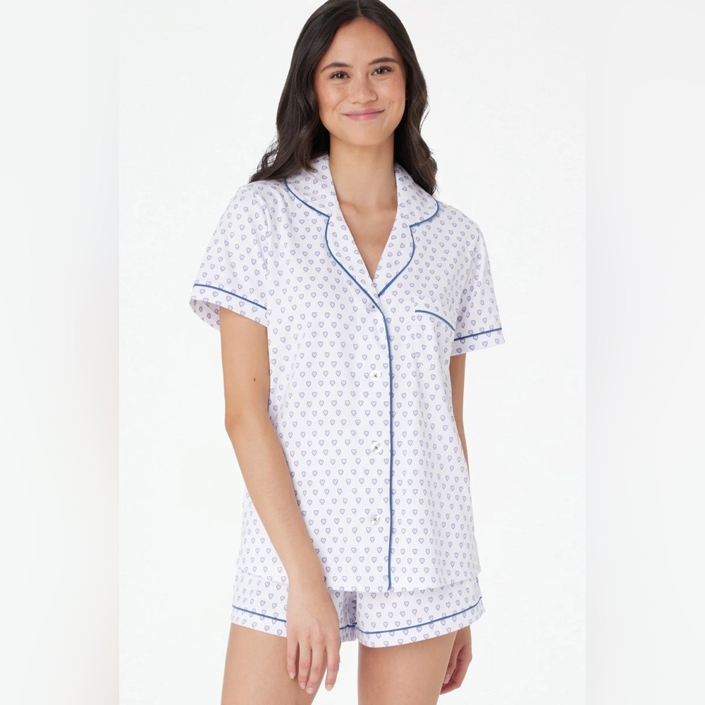 Roller Rabbit Purple Heart Pajama Set